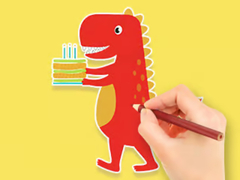 Joc Coloring Book: Dinosaur Birthday